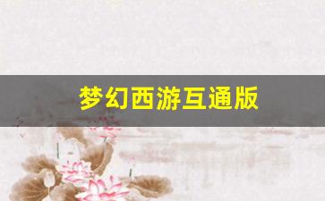 梦幻西游互通版(请前往验证)